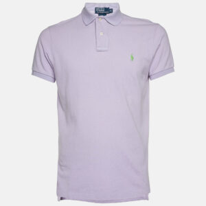 Polo Ralph Lauren Lavender Cotton Custom Fit Polo T-Shirt M