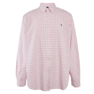Polo Ralph Lauren Pink Gingham Cotton Button Down Shirt XXL