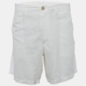 Polo Ralph Lauren White Linen and Cotton Shorts XXL