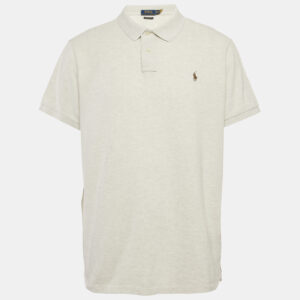 Polo Ralph Lauren Grey Cotton Pique Slim Fit Polo T-Shirt XXL