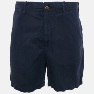 Polo Ralph Lauren Navy Blue Linen and Cotton Shorts XXXL
