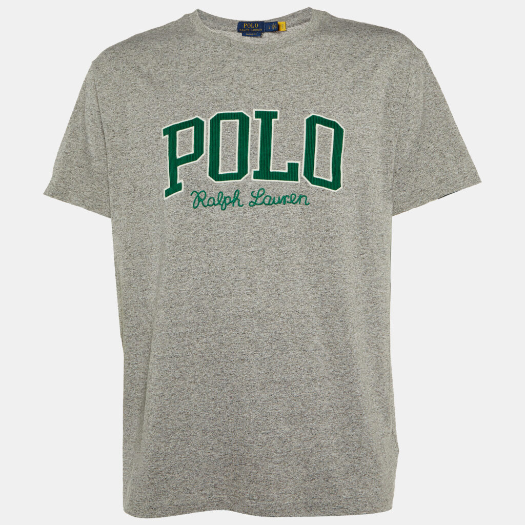 Polo Ralph Lauren Grey Cotton Classic Fit T-Shirt L