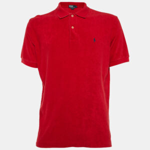 Polo Ralph Lauren Red Cotton Polo T-Shirt M