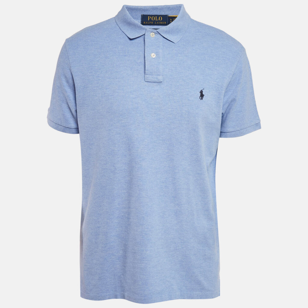 Polo Ralph Lauren Blue Cotton Pique Slim Fit Polo T-Shirt XL