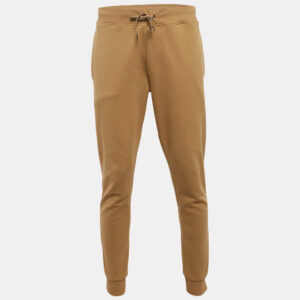 Polo Ralph Lauren Dark Beige Cotton Blend Knit Joggers M