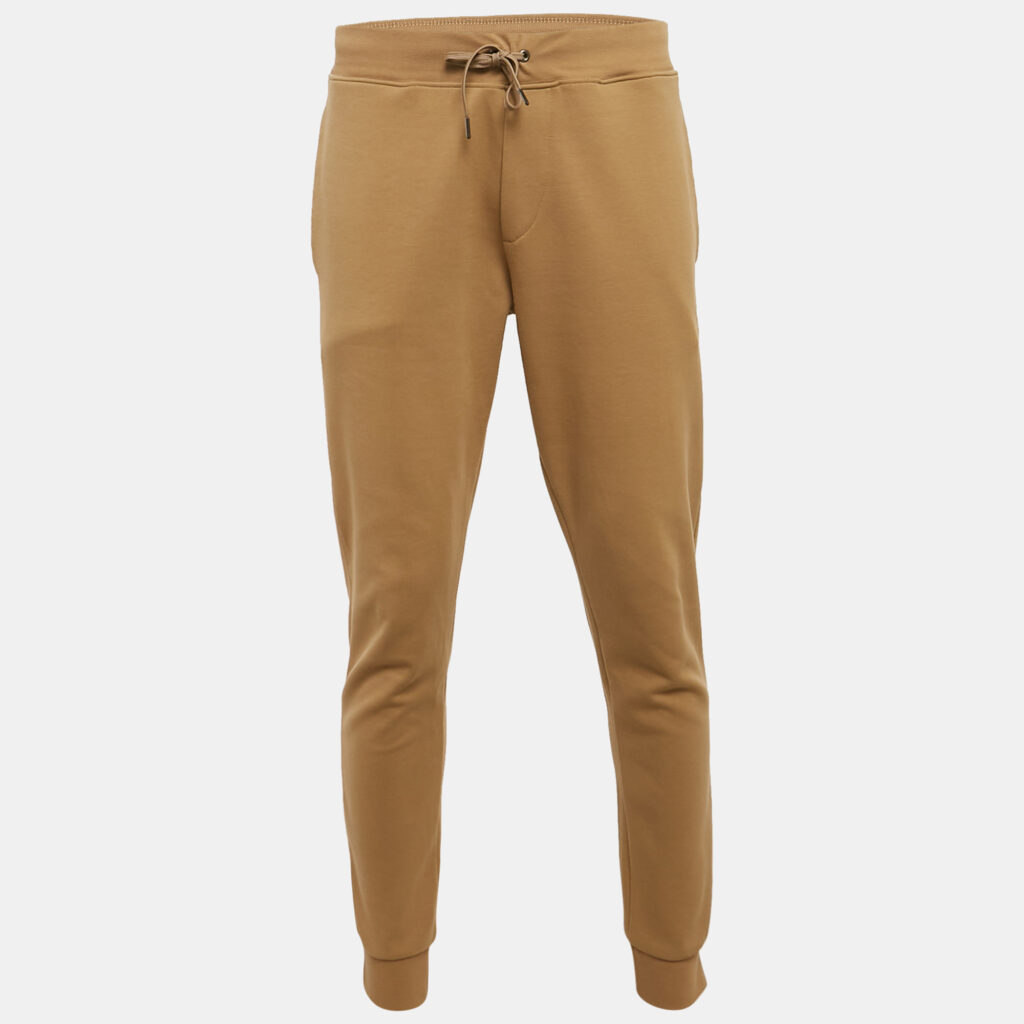 luxury-men-polo-ralph-lauren-used-clothes-p1128699-003 Polo Ralph Lauren Dark Beige Cotton Blend Knit Joggers M