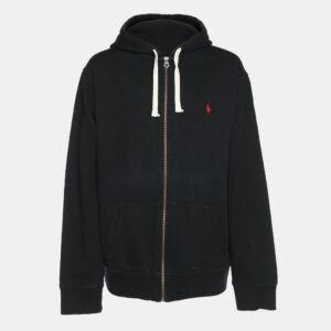 Polo Ralph Lauren Dark Grey Cotton Knit Zip Hoodie XXL