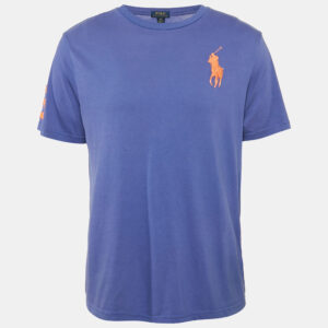 Polo Ralph Lauren Purple Logo Embroidered Crew Neck T-Shirt XL