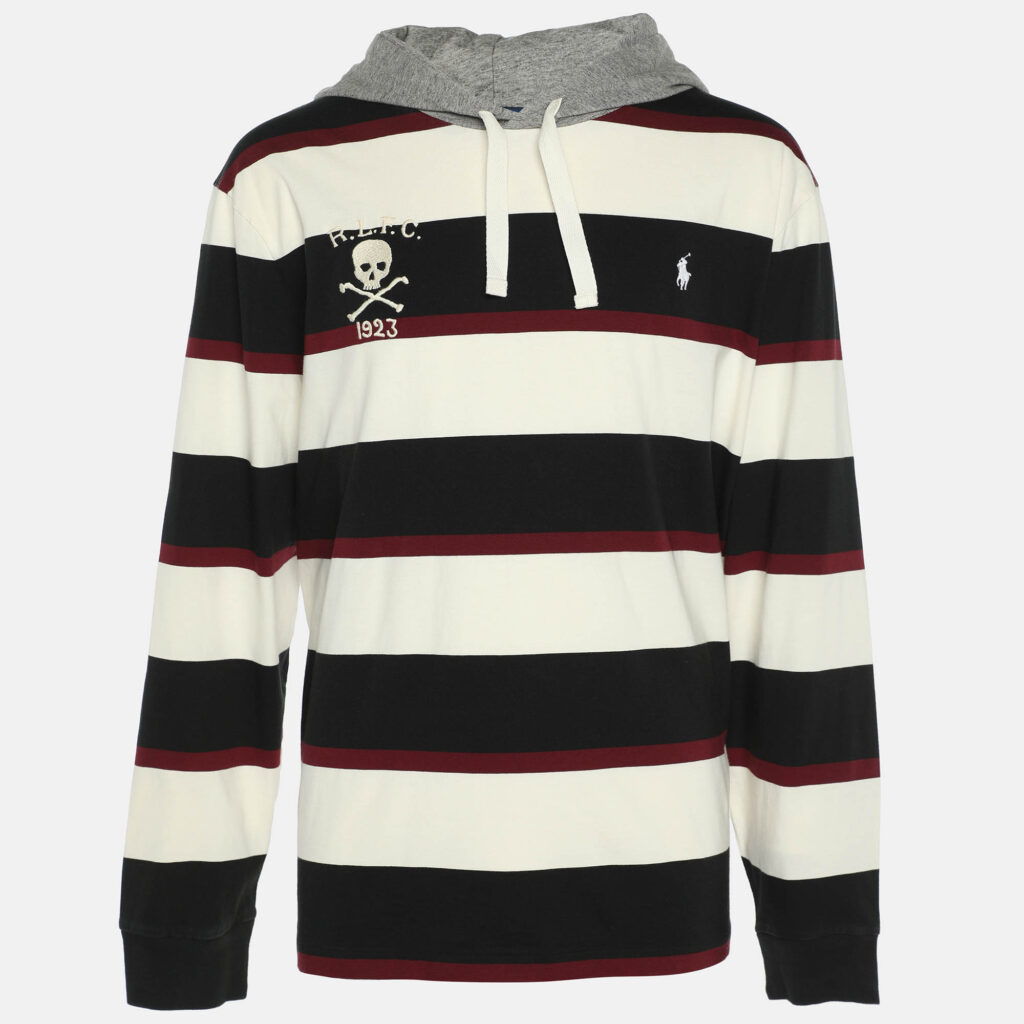 Polo Ralph Lauren Multicolor Stripe Cotton Hoodie XL