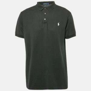 Polo Ralph Lauren Black Cotton Slim Fit Polo T-Shirt XL