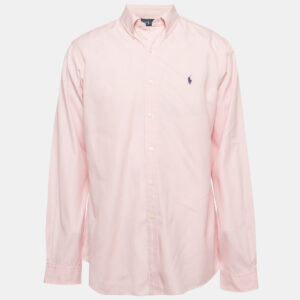 Ralph Lauren Pink Cotton Button Front Shirt L