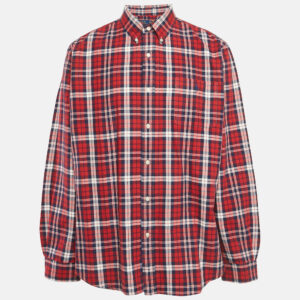 Polo Ralph Lauren Red Flannel Cotton Classic Fit Button Down Shirt XXL