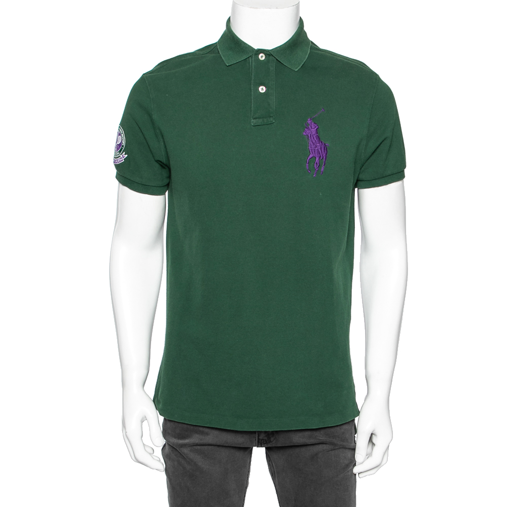 luxury-men-polo-ralph-lauren-used-clothes-p606547-001-2 Polo Ralph Lauren Green Cotton Polo T-shirt M
