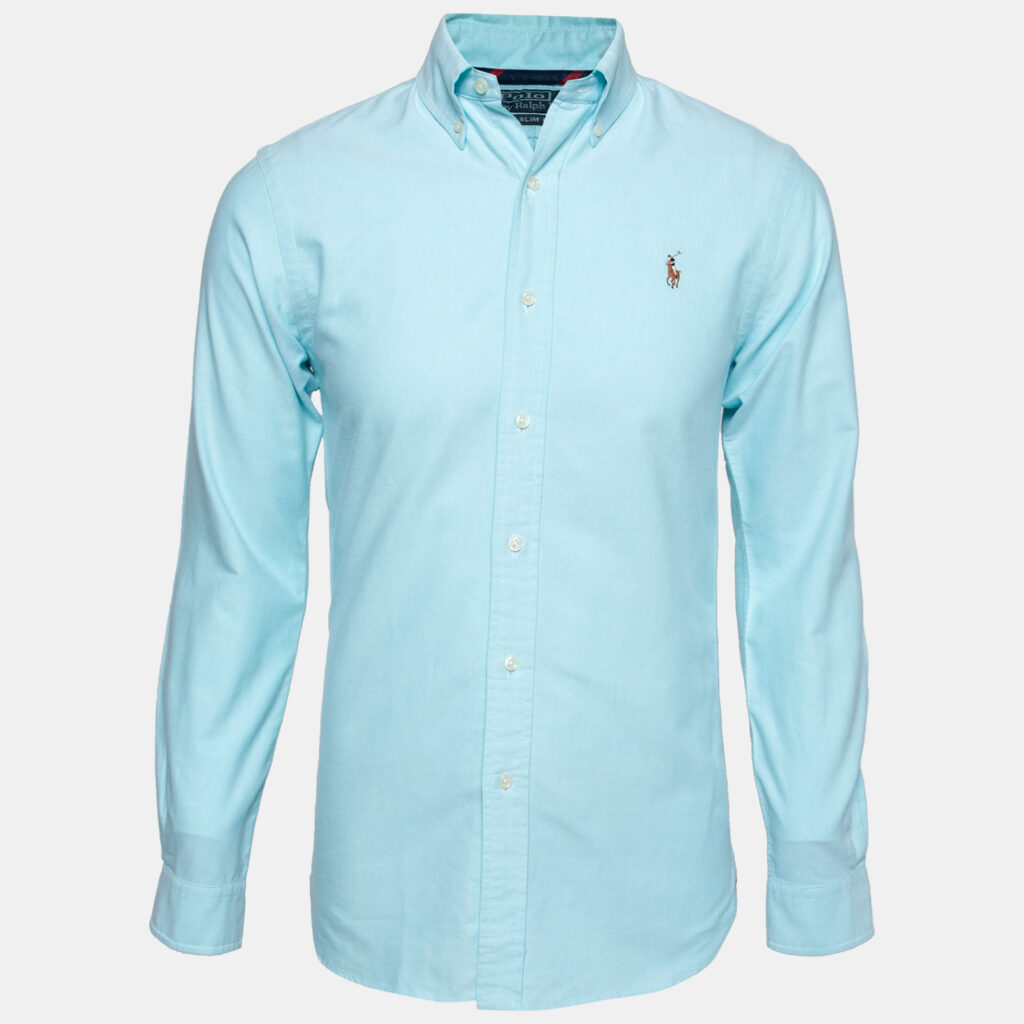 luxury-men-polo-ralph-lauren-used-clothes-p669998-001-1 Polo Ralph Lauren Blue Cotton Long Sleeve Shirt S