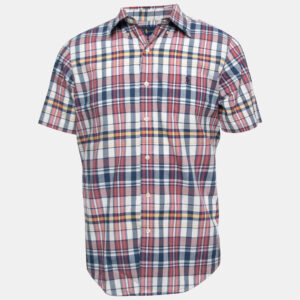 Polo Ralph Lauren Multicolor Plaided Cotton Half Sleeve Shirt M