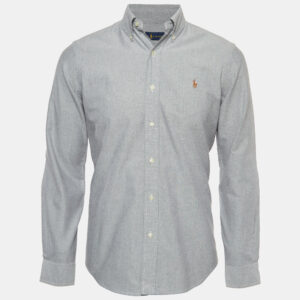 Polo Ralph Lauren Grey Cotton Button Down Full Sleeve Shirt S