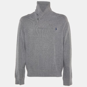 Polo Ralph Lauren Grey Cotton Knit Sweater XL