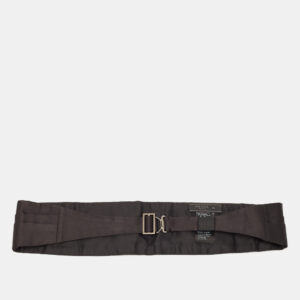 Prada Black Satin Satin Tuxedo Cummerbund