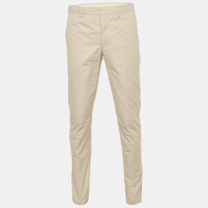 Prada Beige Cotton Regular Fit Trousers M