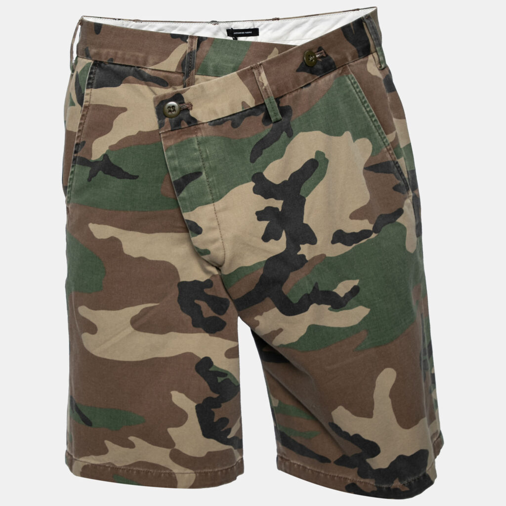luxury-men-r-1-3-used-clothes-p627012-001 R13 Multicolored Camouflage Print Cotton Crossover Waist Shorts M