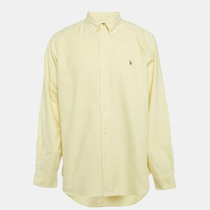Ralph Lauren Yellow Cotton Classic Fit Shirt XL