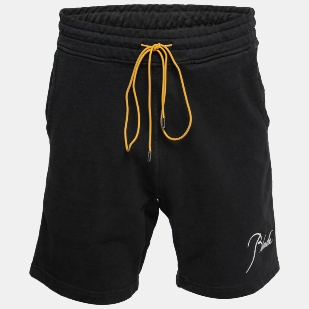 luxury-men-rhude-used-clothes-p732556-001 Rhude Black Cotton Shorts M