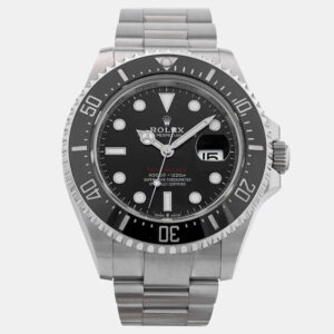Rolex Black Stainless Steel Sea Dweller Automatic Men's Wristwatch 43 mm