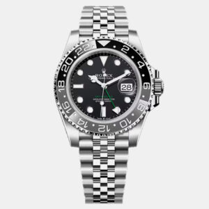 Rolex Black Stainless Steel GMT Master II Automatic Men's Wristwatch 40 mm
