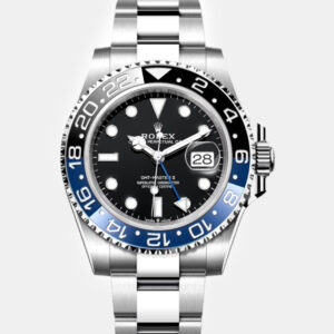 Rolex Black Stainless Steel GMT Master II BLNR Automatic Men's Wristwatch 40 mm