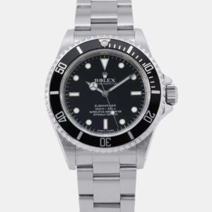 Rolex Black Stainless Steel Submariner Automatic Men's Wristwatch 40 mm