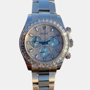 Rolex Diamond Platinum Cosmograph Daytona 116576TBR Automatic Men's Wristwatch 40 mm