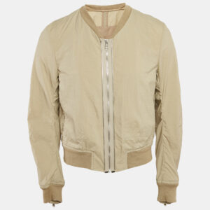 Yves Saint Laurent Sage Green Nylon Bomber Jacket M