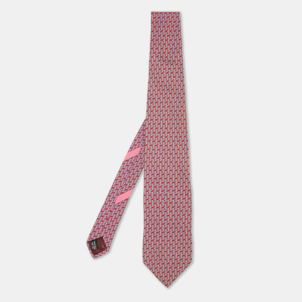 luxury-men-salvatore-ferragamo-used-accessories-p1130157-004 Salvatore Ferragamo Multicolor Silk Tie