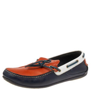 Salvatore Ferragamo Multicolor Leather Slip On Loafers Size 43