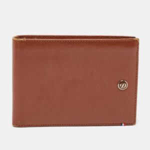 S.T. Dupont Brown Leather Bifold Wallet