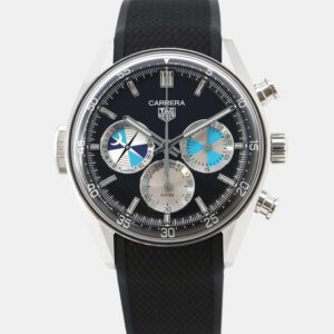 Tag Heuer Black Stainless Steel Carrera CBS2014.FT6293 Automatic Men's Wristwatch 42 mm