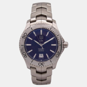 Tag Heuer Brown Stainless Steel Link WJ201D Automatic Men's Wristwatch 42 mm