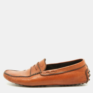 Tod's Tan Leather Slip On Loafers Size 42