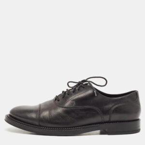 Tod's Black Leather Lace Up Derby Size 44