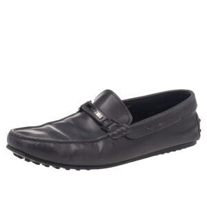 Tod's Black Leather Slip On Loafers Size 41.5