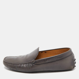 Tod's Light Brown Leather Slip On Loafers Size 41.5