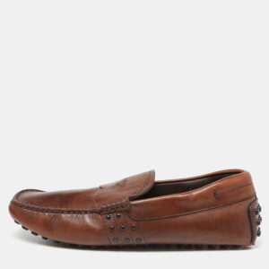 Tod's Brown Leather Penny Loafers Size 39.5