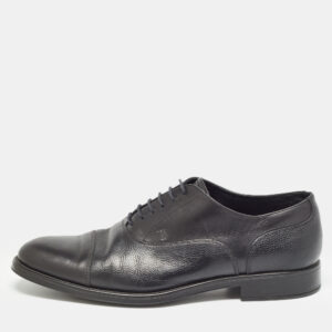 Tod's Black Leather Lace Up Oxfords Size 43