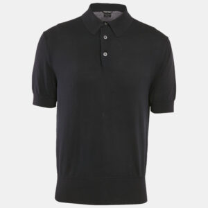 Tom Ford Navy Blue Jersey Polo T-Shirt XXL