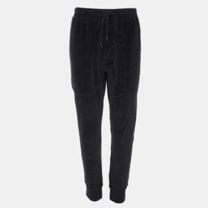 tom ford navy blue velvet jogger l