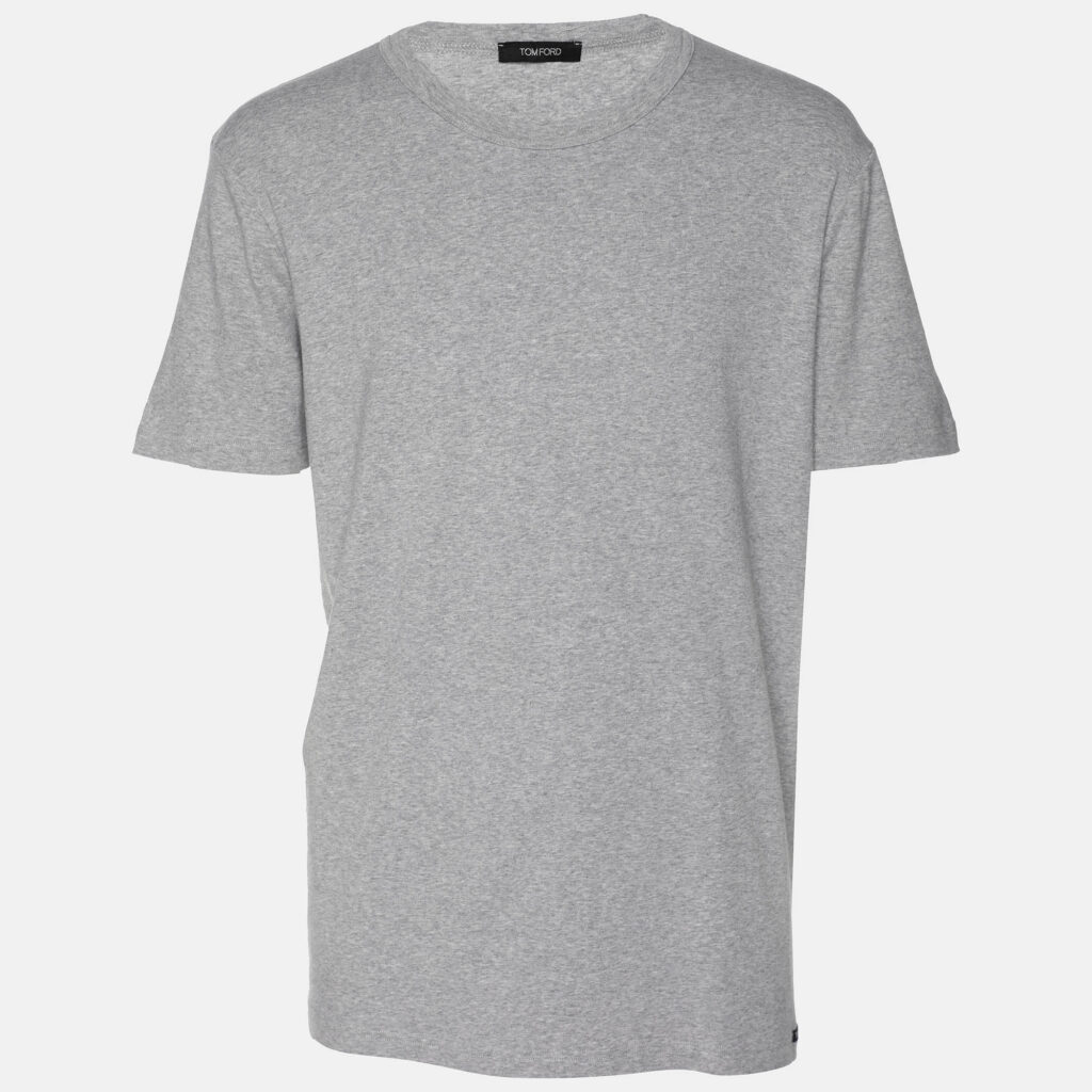 luxury-men-tom-ford-used-clothes-p1158501-002 Tom Ford Grey Jersey Crew Neck T-Shirt XXL