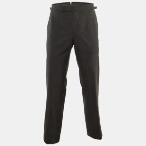 Tom Ford Grey Wool Straight Leg Pants M