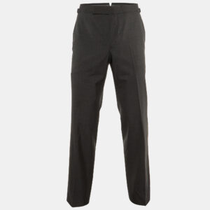 Tom Ford Charcoal Grey Wool Tailored Pants M