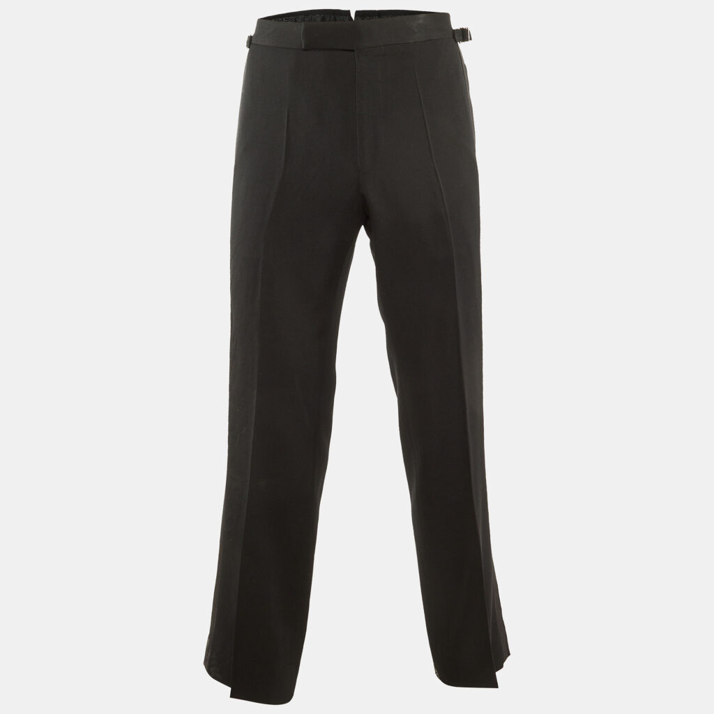 luxury-men-tom-ford-used-clothes-p1161522-001 Tom Ford Black Wool & Mohair Trim Detail Pants S