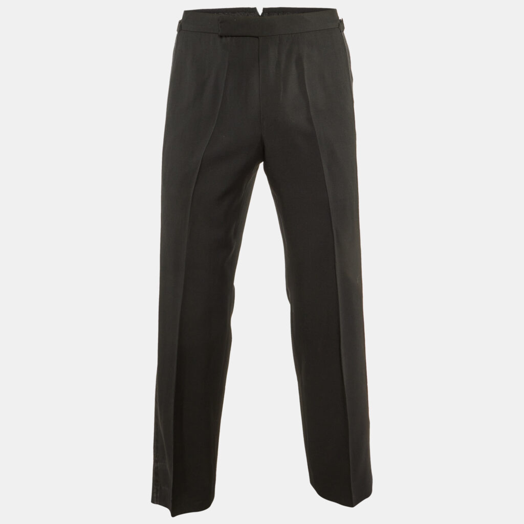 luxury-men-tom-ford-used-clothes-p1161547-001 Tom Ford Black Wool & Mohair Tailored Pants S
